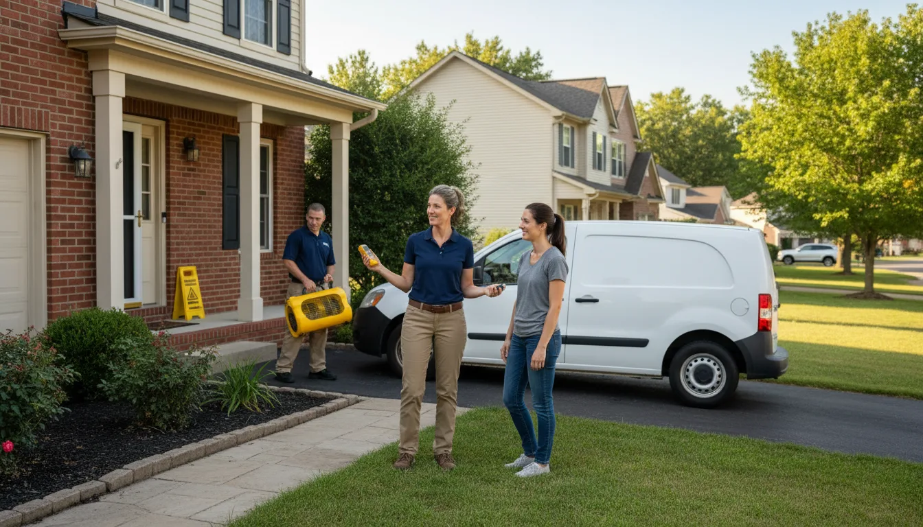 Water restoration image for Water Damage & Restoration Services in Tow, TX